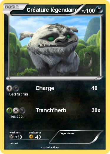 Pokemon Créature légendaire
