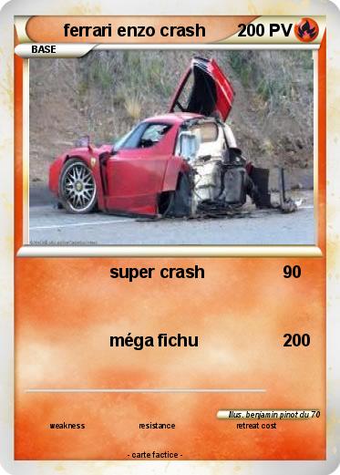 Pokemon ferrari enzo crash