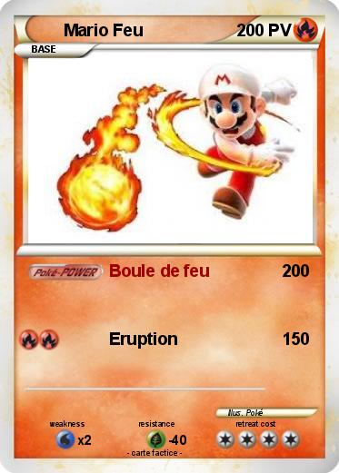 Pokemon Mario Feu