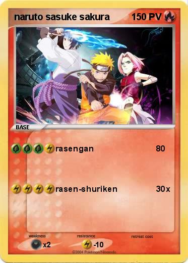 Pokemon naruto sasuke sakura