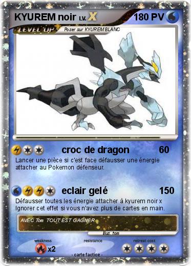 Pokemon KYUREM noir