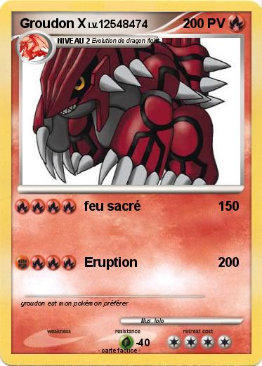 Pokemon Groudon X