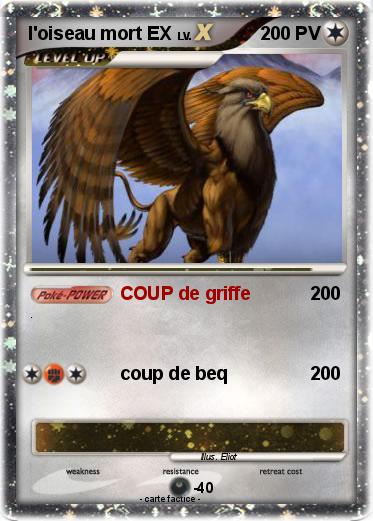 Pokemon l'oiseau mort EX