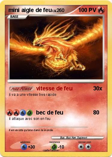 Pokemon mini aigle de feu
