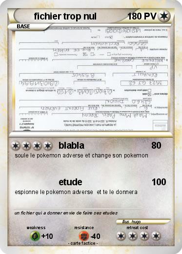 Pokemon fichier trop nul