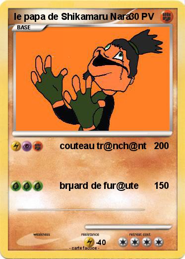 Pokemon le papa de Shikamaru Nara
