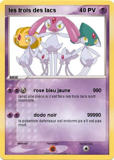 Pokemon les trois des lacs