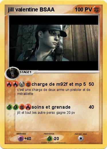 Pokemon jill valentine BSAA