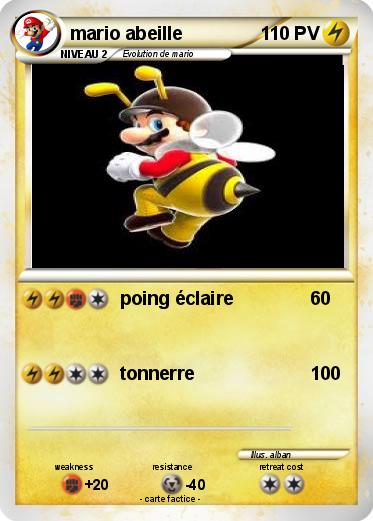 Pokemon mario abeille