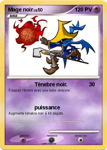 Pokemon Mage noir