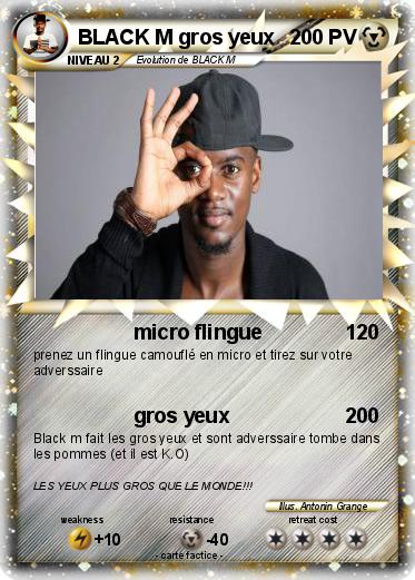 Pokemon BLACK M gros yeux