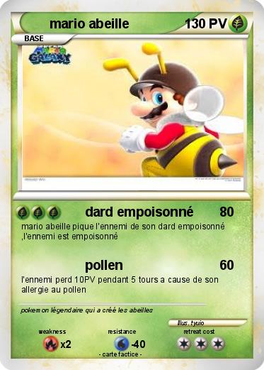 Pokemon mario abeille