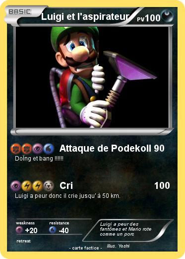 Pokemon Luigi et l'aspirateur
