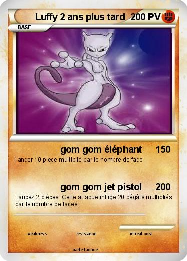 Pokemon Luffy 2 ans plus tard