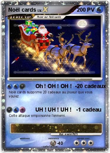 Pokemon Noël cards