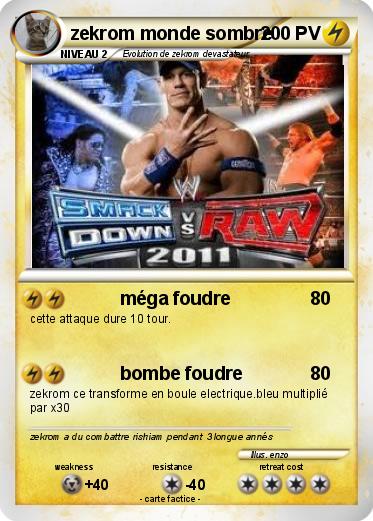 Pokemon zekrom monde sombre