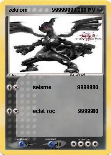 Pokemon zekrom                99999999