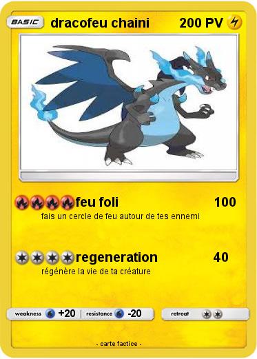 Pokemon dracofeu chaini