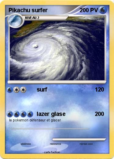 Pokemon Pikachu surfer