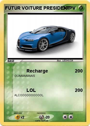 Pokemon FUTUR VOITURE PRESIDENT