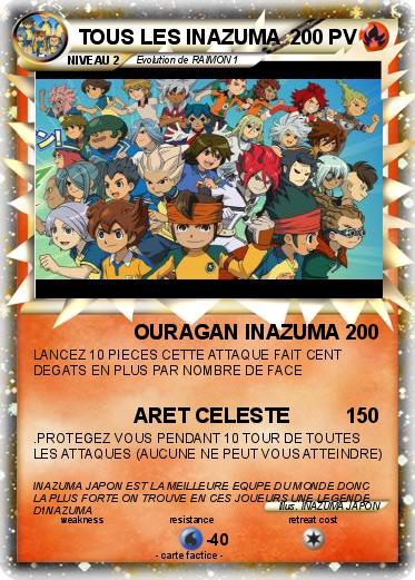 Pokemon TOUS LES INAZUMA