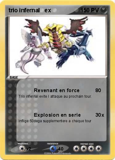 Pokemon trio infernal   ex
