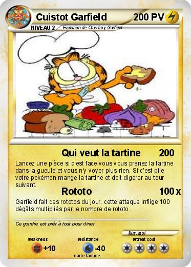 Pokemon Cuistot Garfield