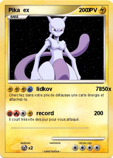 Pokemon Pika  ex                                     0
