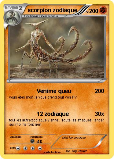 Pokemon scorpion zodiaque