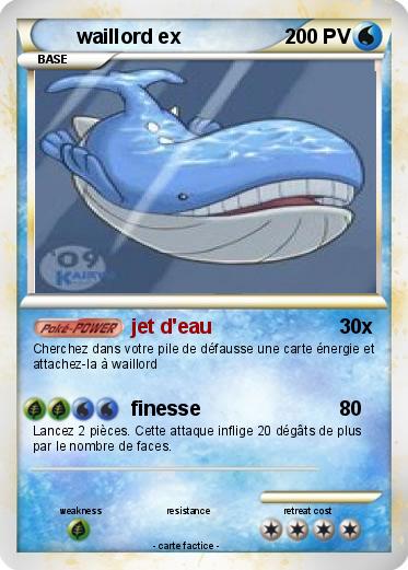 Pokemon waillord ex