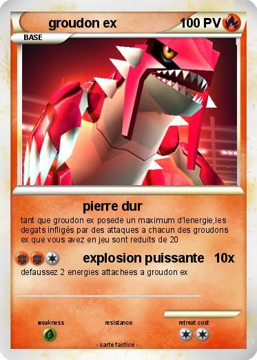 Pokemon groudon ex