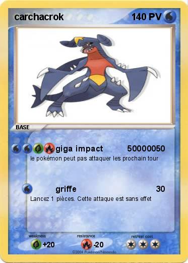 Pokemon carchacrok
