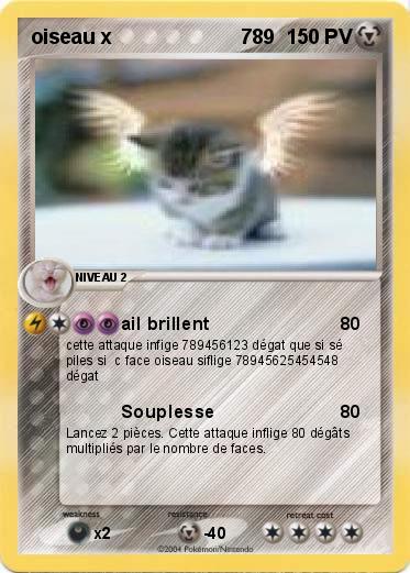 Pokemon oiseau x                       789