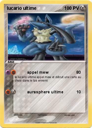 Pokemon lucario ultime