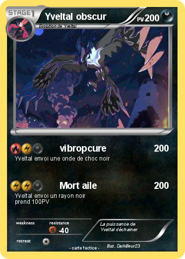 Pokemon Yveltal obscur