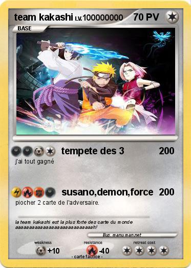 Pokemon team kakashi