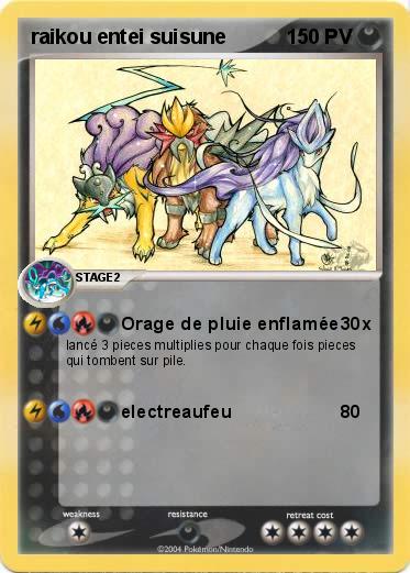 Pokemon raikou entei suisune