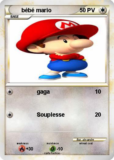 Pokemon bébé mario