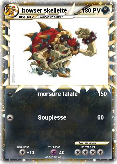 Pokemon bowser skellette