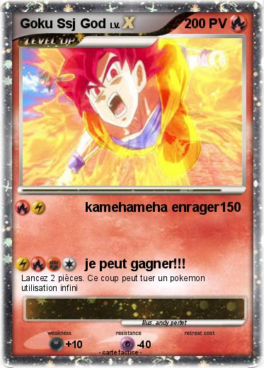Pokemon Goku Ssj God