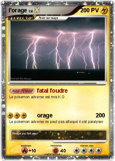 Pokemon l'orage
