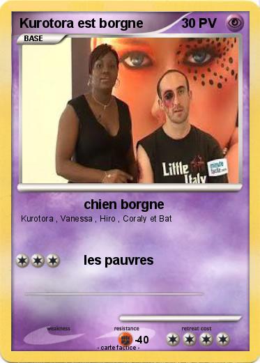 Pokemon Kurotora est borgne