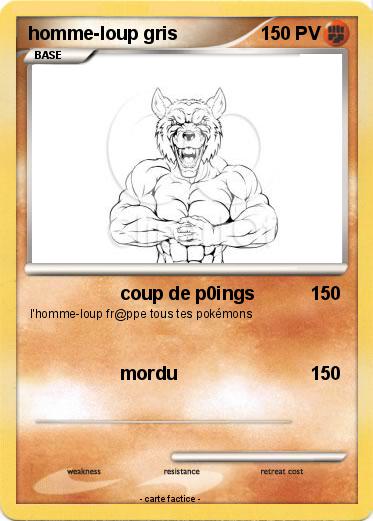 Pokemon homme-loup gris