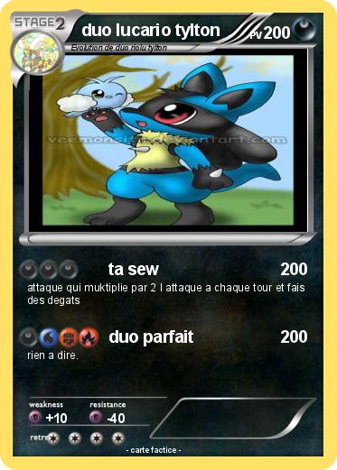 Pokemon duo lucario tylton