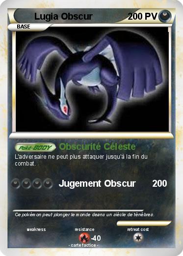 Pokemon Lugia Obscur