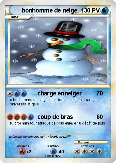 Pokemon bonhomme de neige