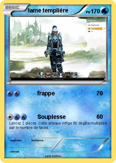 Pokemon lame templière