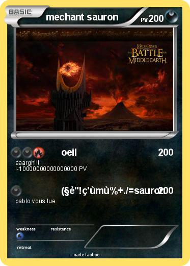 Pokemon mechant sauron
