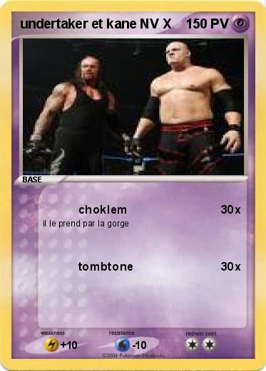 Pokemon undertaker et kane NV X