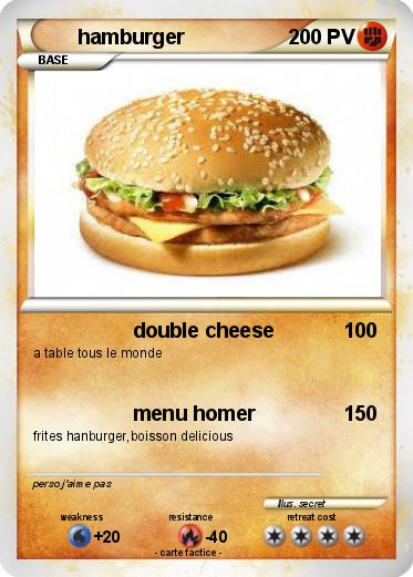 Pokemon hamburger